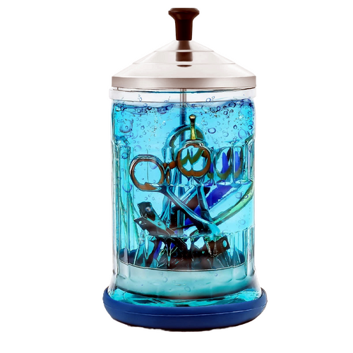 Midsize Glass Disinfecting Sanitizing Jar - Holds 621ml