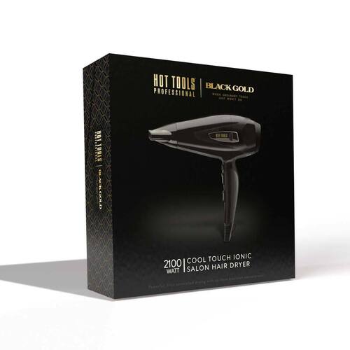 Hot Tools Black Gold Hairdryer Cool Touch Ionic Hottools Hair Dryer