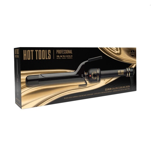 Hot Tools Professional Black Gold 25mm Hottools Salon Curling Iron