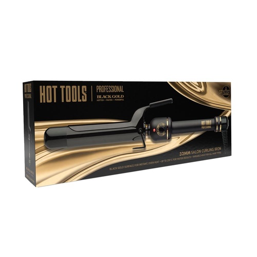 Hot Tools Professional Black Gold 32mm Salon Curling Iron Hottools