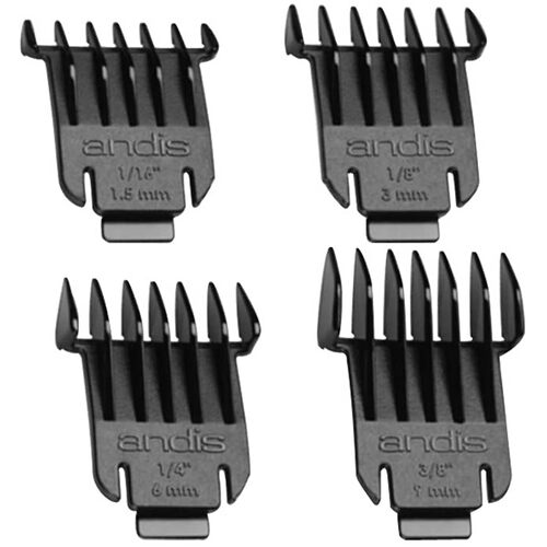 Andis SLIMLINE PRO GTX 4pcs Trimmer Attachment Comb Guide Set