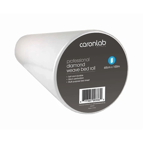 CaronLab Professional Diamond Weave White Bed Roll - 100 Meters