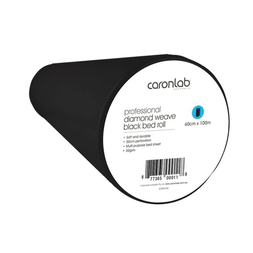 CaronLab Professional Diamond Weave Black Bed Roll - 30gsm - 100 Meters