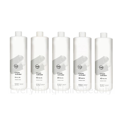 360 Professional Cream Activator Hair Colour Peroxide Developer 1000ml Litre