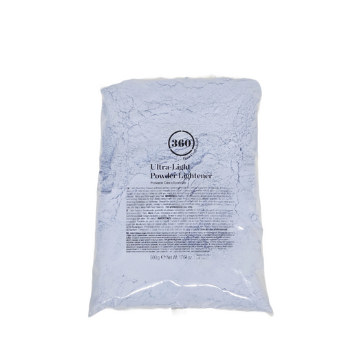 360 Professional Ultra Light Blue Powder Lightener Bleach 500g Re-Fill Bag