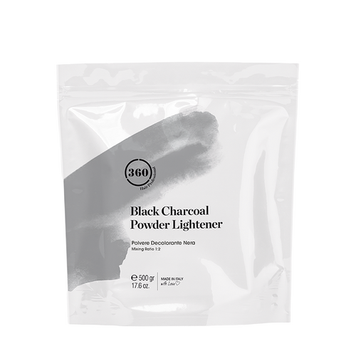 360 Professional Black Charcoal Powder Lightener 500g Hair Bleach