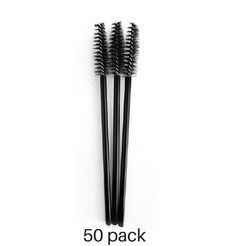 Disposable Black Mascara Wand Brush - 50 pack