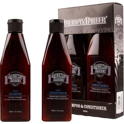 American Barber Daily Shampoo and Daily Conditioner 300ml Duo Pack