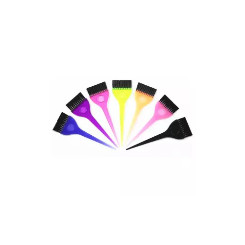 Large Wide Fluro Colour Tint Application Brush - Multi Colored