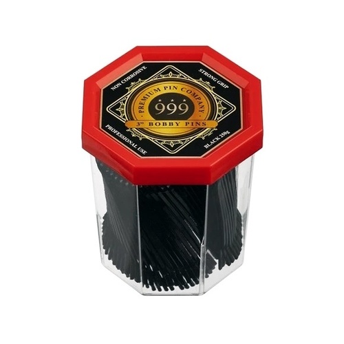 Premium Pin Company 999 Bobby Pins 3" -  250g Black