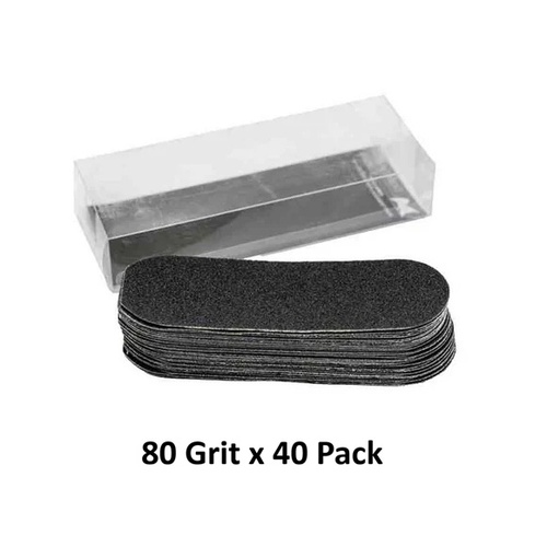 Artists Choice Pedicure Foot File Replaceable Pads 40 Pack - 80 Grit