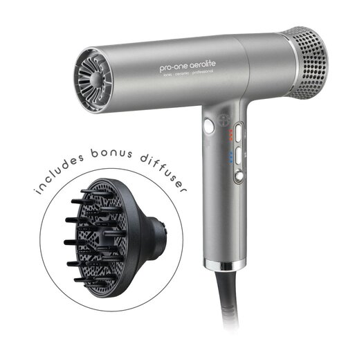 Pro-One Aerolite Professional Hairdryer - Titanium