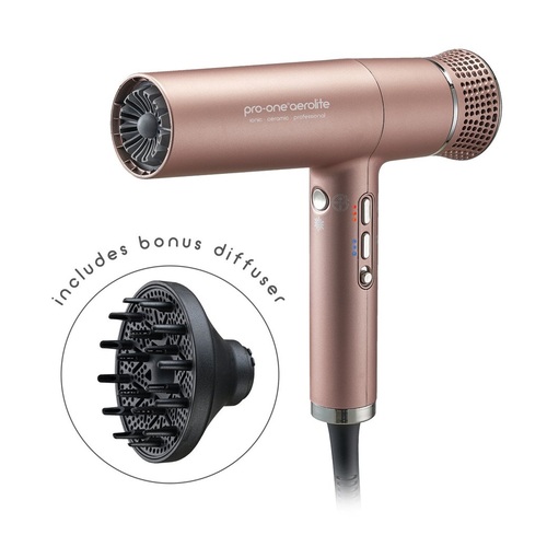 Pro-One Aerolite Professional Hairdryer - Rose Gold