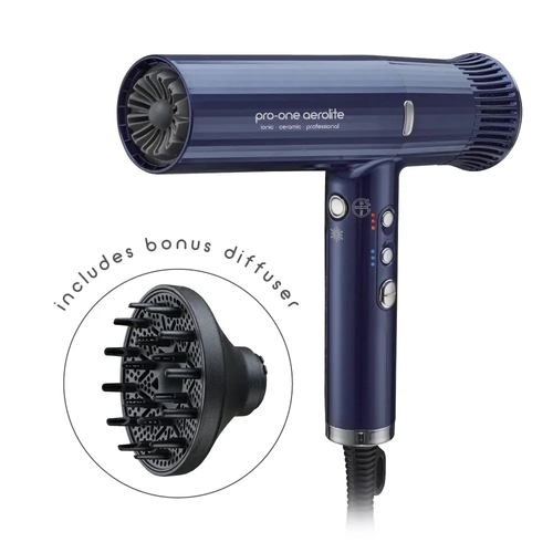 Pro-One Aerolite Professional Hairdryer - Blue Sapphire