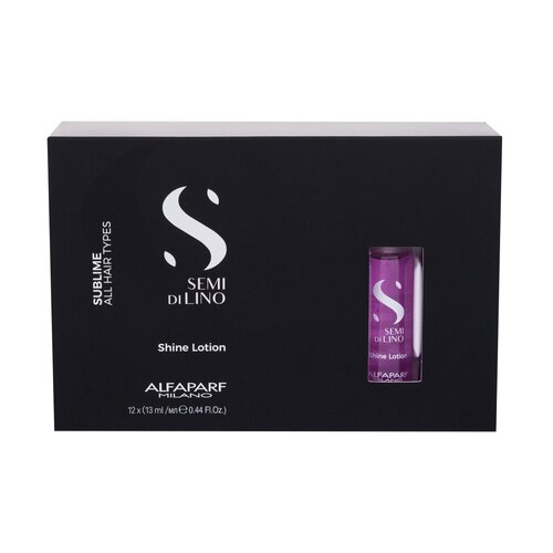 Alfaparf Milano Semi De Lino Sublime Shine Leave-In Lotion 12 x 13ml Vials