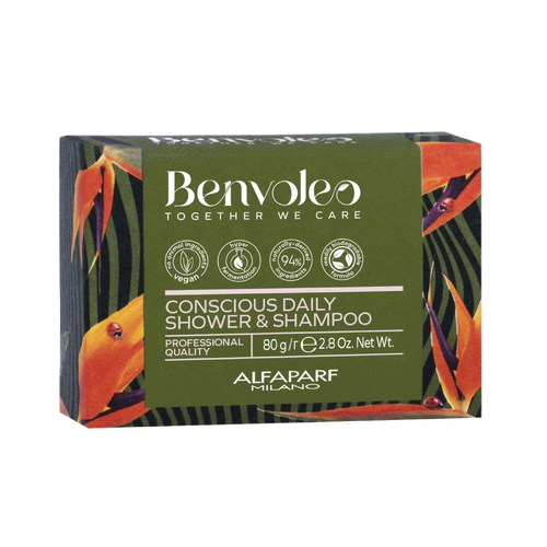 Alfaparf Milano Benvoleo Conscious Daily Shower & Shampoo Bar 80g