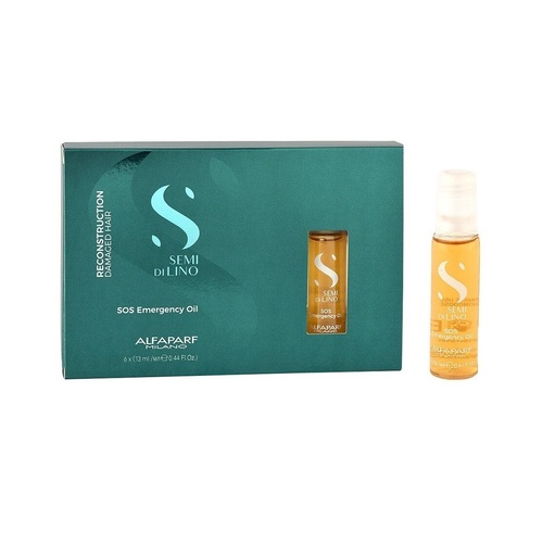Alfaparf Semi Di Lino Reconstruction SOS Emergency Oil Rinse-Out 6 x 13ml Vials