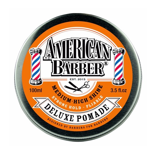 American Barber Deluxe Pomade 100ml Medium Hold High Shine