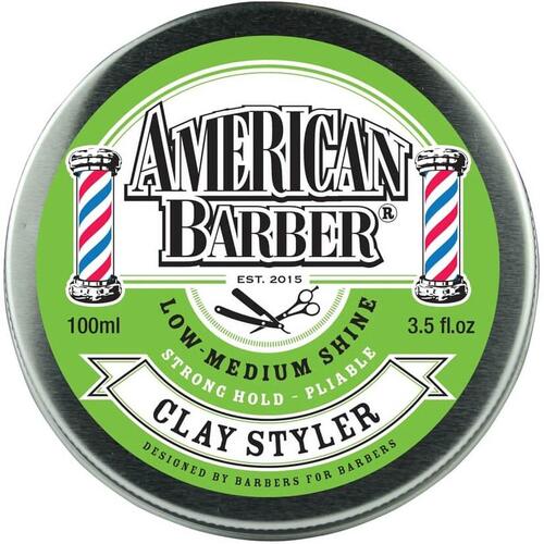 American Barber Clay Styler 100ml Low to Medium Shine 