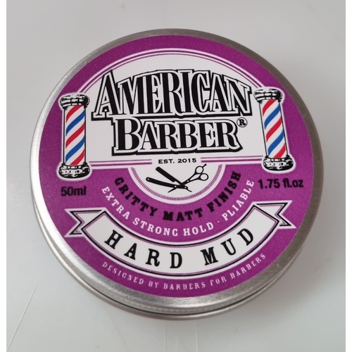 American Barber Hard Mud 50ml Gritty Matt Finish AmericanBarber