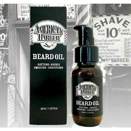 American Barber Beard Oil 42ml Softener Shine Smoothing Conditioner