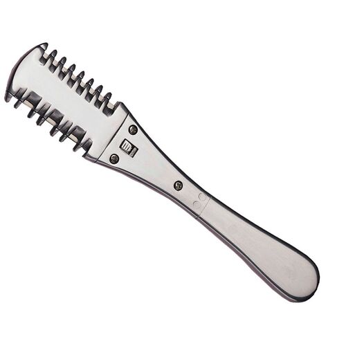 AMW Aluminium Thinner Texturizer Double Sided Razor Comb Uses Double Edge Blades