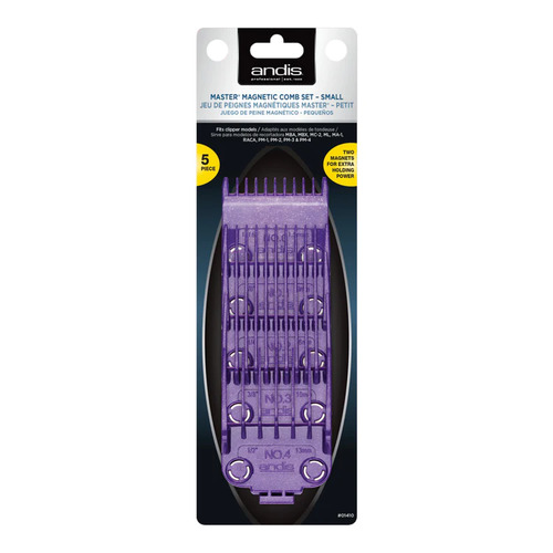 Andis MASTER MAGNETIC 5pcs Clipper Attachment Comb Guide Set #01410
