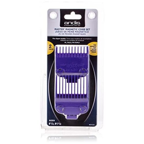 Andis MASTER MAGNETIC 2pcs Clipper Attachment Comb Guide Set #01420