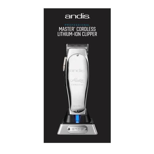 Andis Professional Master Cordless Li Hair Clipper Silver #12480