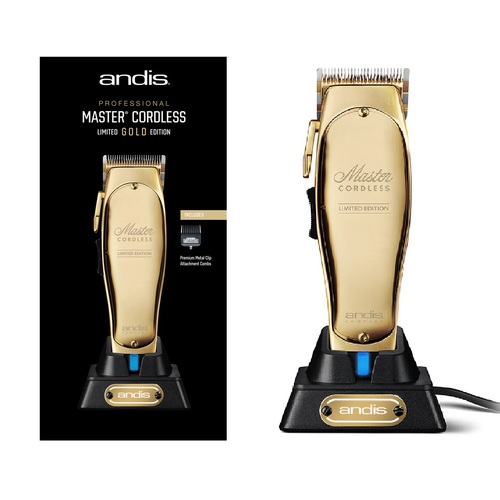 Andis Professional Master Cord - Cordless Hair Clipper Limited Gold Edition #12540