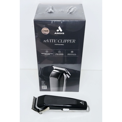 Andis Professional reVITE Hair Clipper Black Cord/Cordless flexibility
