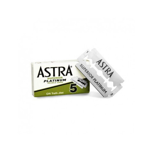 Astra Superior Platinum Double Edge Razor Blades 5 Pack