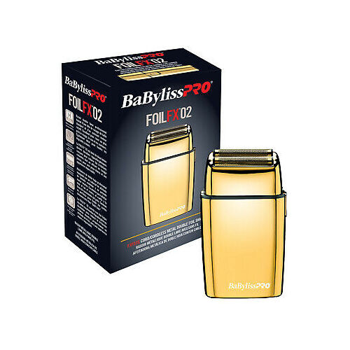 BaBylissPRO FoilFX02 GOLD Double Foil Hair Shaver Trimmer fade Babyliss Foiler