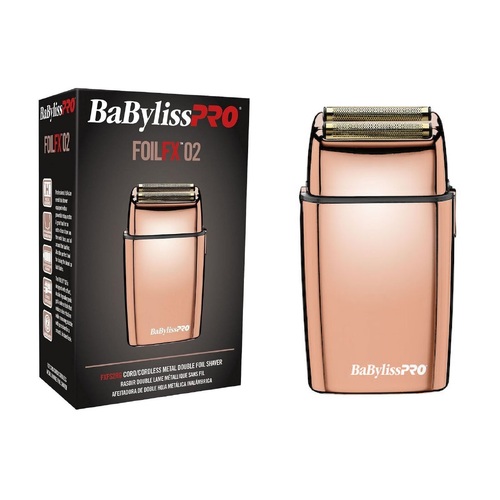 BaBylissPro FoilFX02 ROSE GOLD Double Foil Shaver Trimmer fade Babyliss Foiler