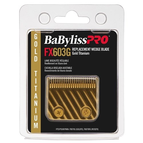 BaBylissPRO Replacement Hair Clipper Gold Titanium Wedge Blade - FX803G