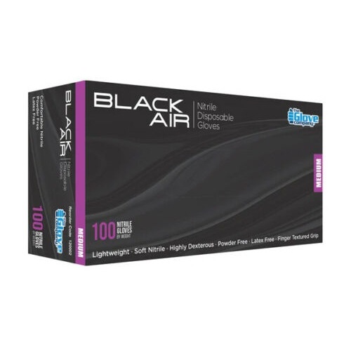 BLACK AIR Nitrile Disposable Medium Gloves 100pc
