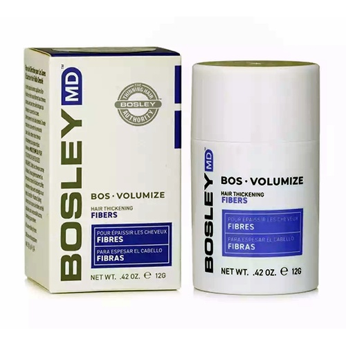 Bosley Medium Brown BOS Volumizie Thickening Keratin Hair Fibers 12g