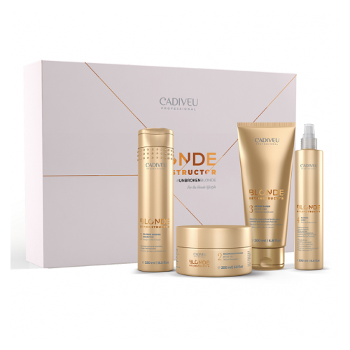 Brasil Cacau Cadiveu Professional Blonde Reconstructor Home Care Kit