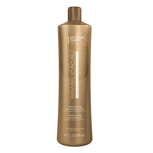 Brasil Cacau Anti Residue Shampoo 1000ml Step 1 Keratin Treatment