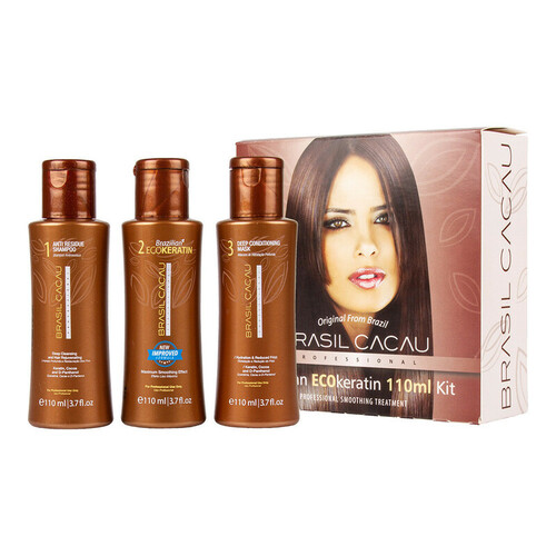 BRASIL CACAU Brazilian Eco Keratin Smoothing Treatment 110ml Kit Brazil Brasil