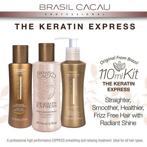 Brasil Cacau The Keratin Express 110ml Treatment Kit Genuine in Box