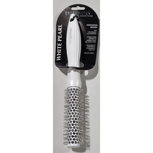Brushworx White Pearl Ceramic Barrel Professional Styling Brush