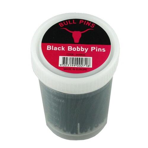 BULL PINS BLACK Professional Quality Bobby Pins 2" 250g