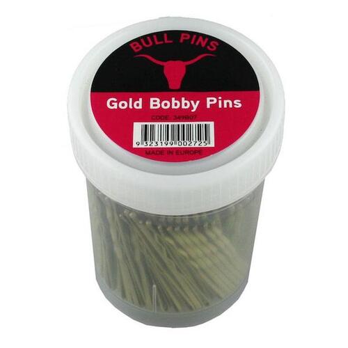 BULL PINS GOLD Professional Quality Bobby Pins 2" 250g