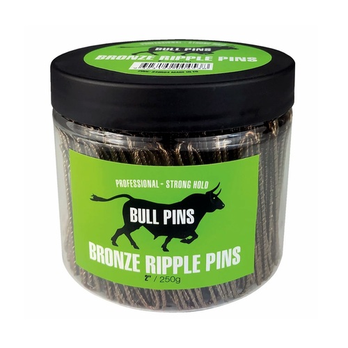 Bull Pins Professional Quality 2" Ripple Pins 250g - Bronze