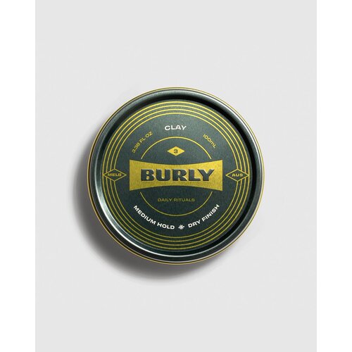 Burly No.3 Hair Clay 100ml Medium Hold - Dry Finish