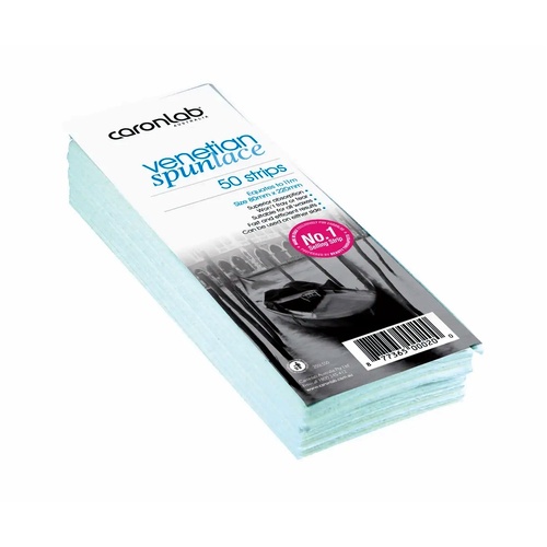Caronlab Venetian Spunlace Pre Cut Waxing Strips - 50 Pack