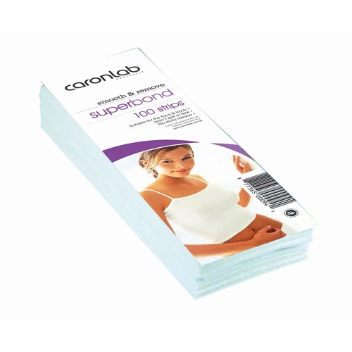 CaronLab Superbond Per-Cut Waxing Strips 100 pack