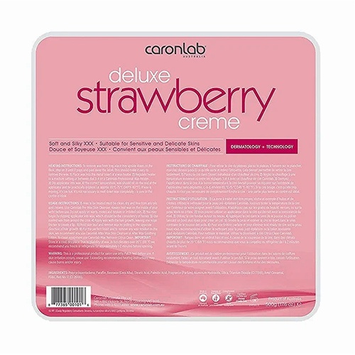 Caronlab Deluxe Strawberry Creme Hard Wax 500g Tray