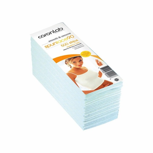 Caronlab Venetian Spunlace 90 Pre Cut Spun Lace Waxing Strips - 500 Pack